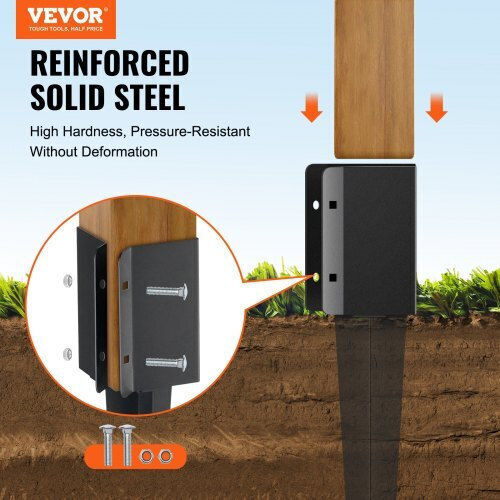 Vevor Metal Plank for Garden Flooring 91.44x10.16cm 4pcs
