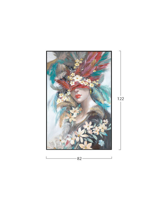 HomeMarkt Γυναικείο Πρόσωπο Πίνακας σε Καμβά 82x122cm