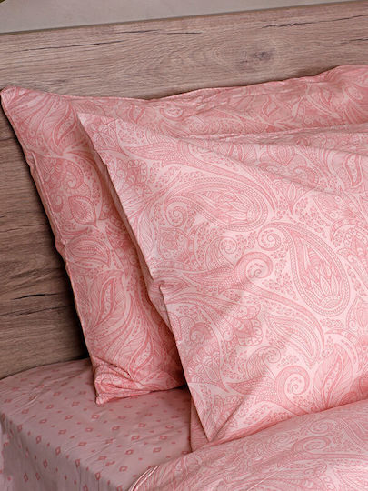 Sunshine Sheet Sets Queen 235x270cm. Cotton Feelings 2040 Pink 4pcs