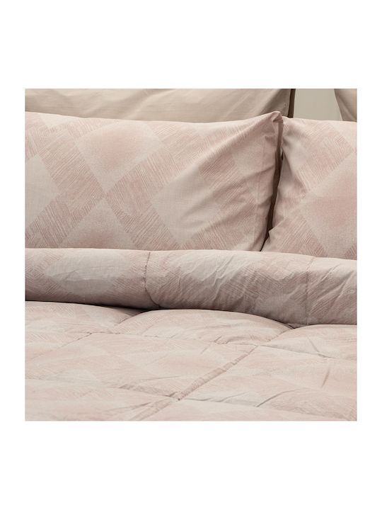 Lino Home Sheet Sets Queen 240x260cm. Siroco Pink 4pcs