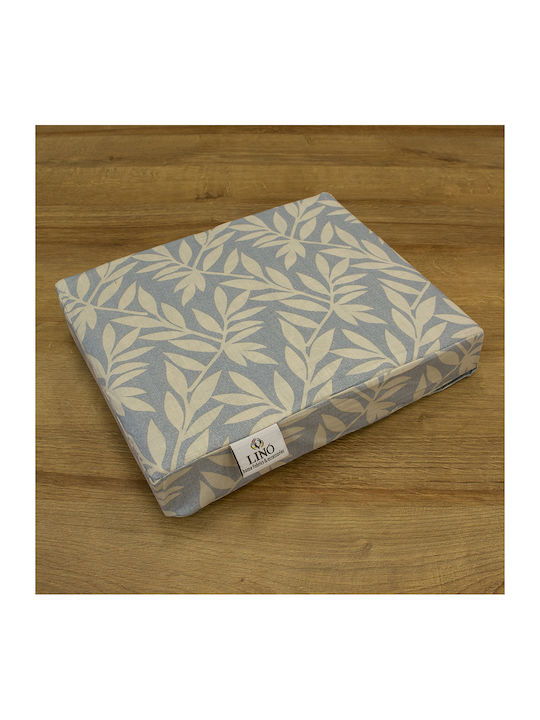 Lino Home Sheet Sets Queen 240x260cm. Leafy Leafy Green 4pcs