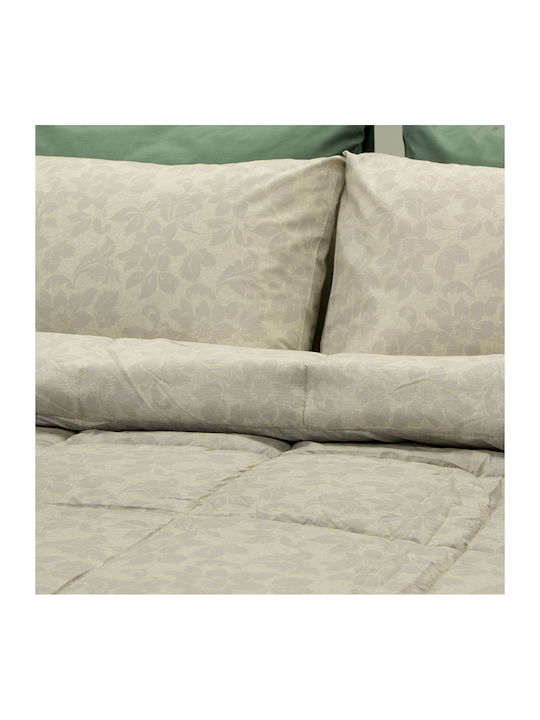 Lino Home Duvet Single 160x240cm Gardenia Taupe