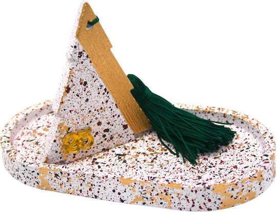 Keramiktablett-Set Baum Keramik Quaste 18cm x 15cm 028333