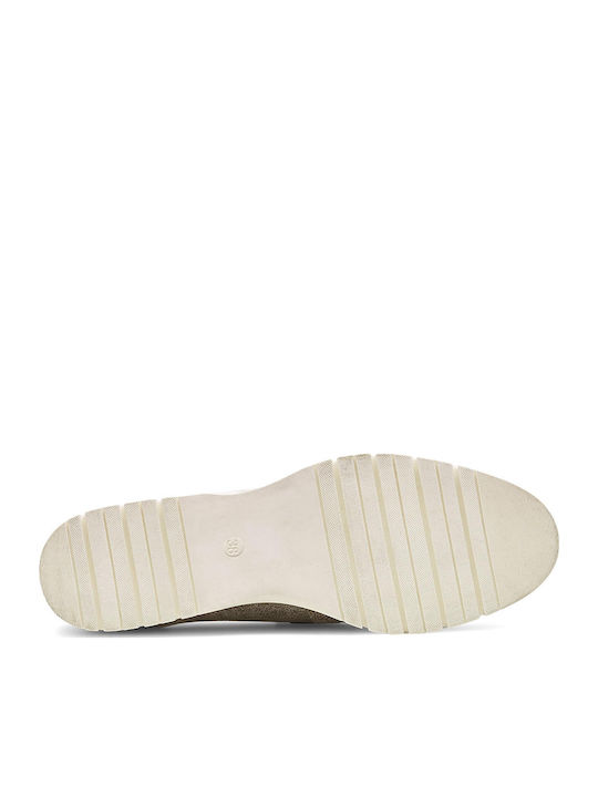 Damen Mokassins in Gold Farbe