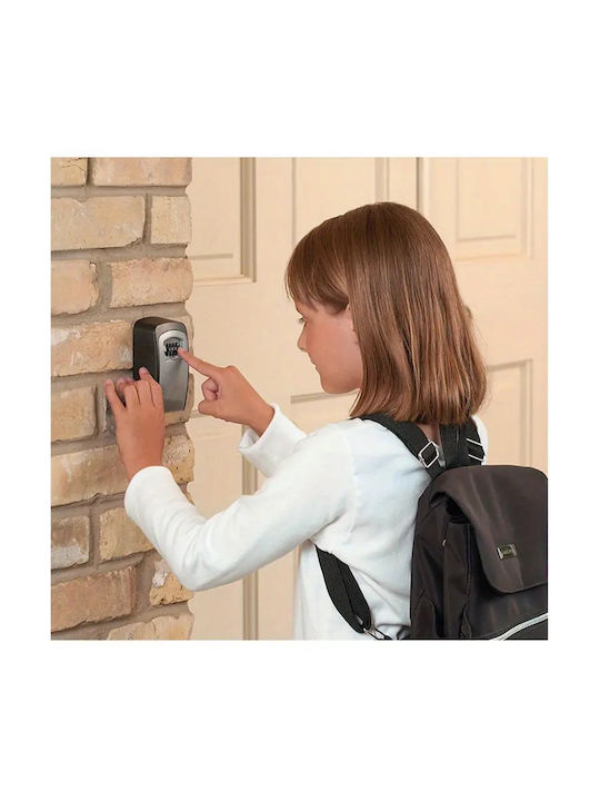 Panora Wall-Mounted Plastic Combination Key Holder with Combination Dial 7.4x4x9.4cm
