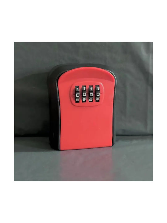 Panora Wall-Mounted Plastic Combination Key Holder with Combination Dial 7.4x4x9.4cm