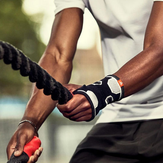adidas Ελαστικό Περικάρπιο με Αντίχειρα σε Μαύρο Χρώμα ADSU-12541