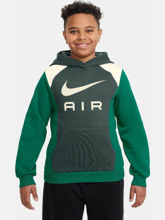 Παιδικό Φούτερ με Κουκούλα και Τσέπες Vintage Green K AIR PO