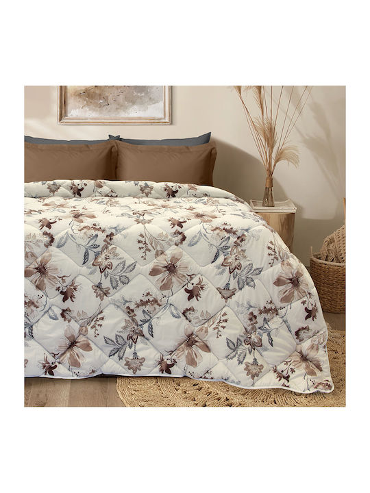 Lino Home Пухено Куинсайз 220x240бр Marigold Бежов 350 г/м²Gsm