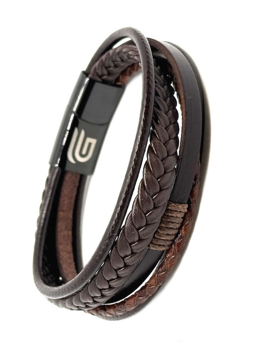 Legend Accessories Βραχιόλι από Δέρμα 21cm