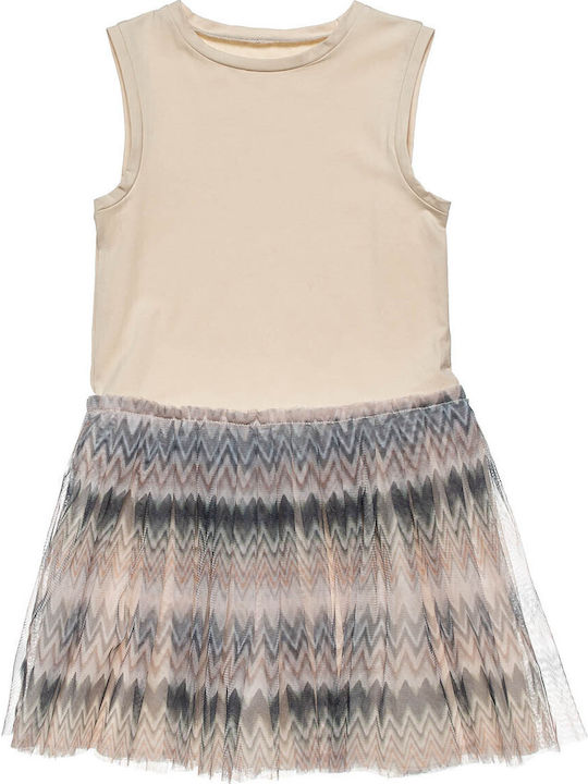 Kinderkleid Tüll Beige