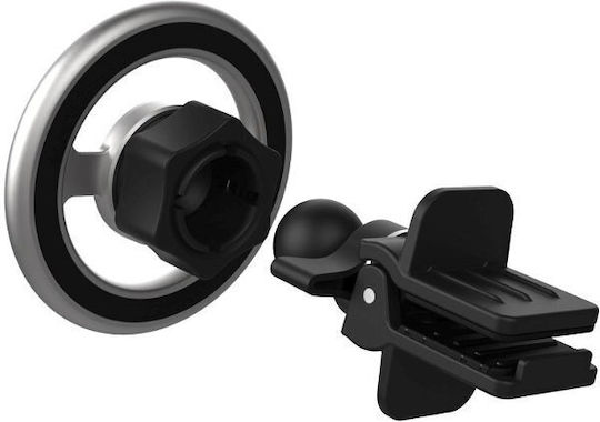 Fixed Car Mobile Mount with Magnet MagSafe Silver