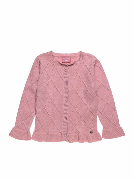 Cardigan pentru copii Tricotat Roz