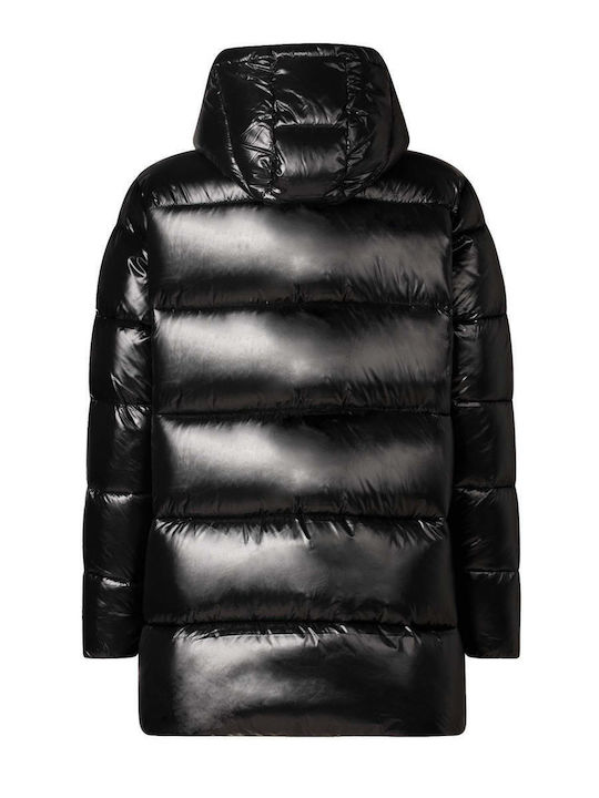 Μπουφάν Puffer Αδιάβροχο Μαύρο