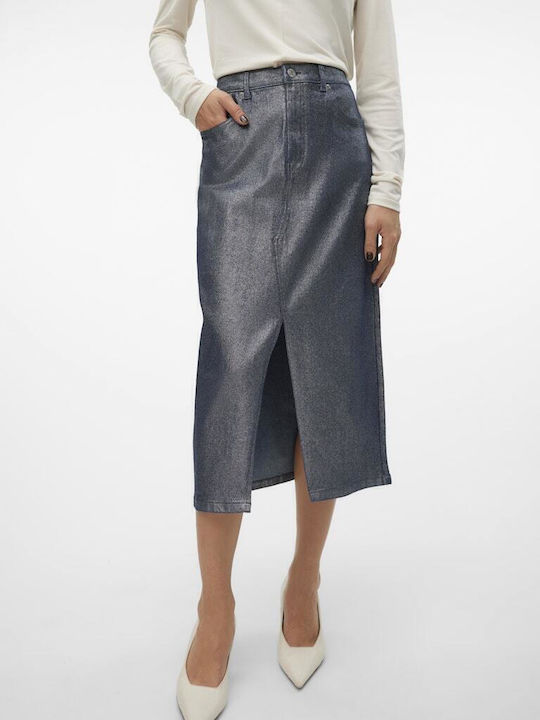 Hoch tailliert Rock Medium Blue Denim