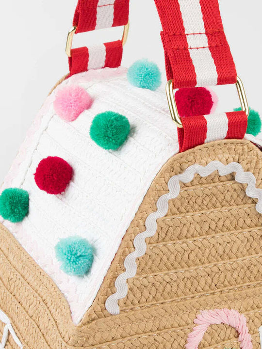 Meri Meri Meri Meri Christmas Fabric Bag Gingerbread House 18x22x18cm