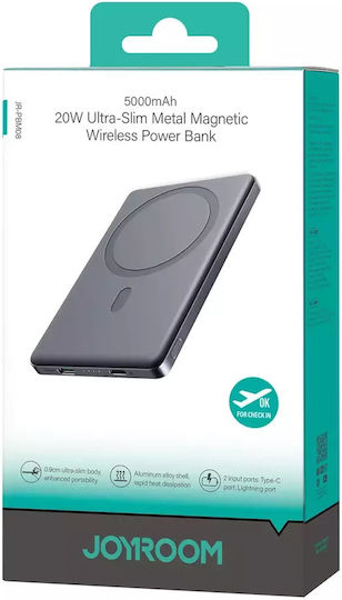 Joyroom JR-PBM08 Power Bank 5000mAh 20W με Θύρα USB-C Power Delivery Gray
