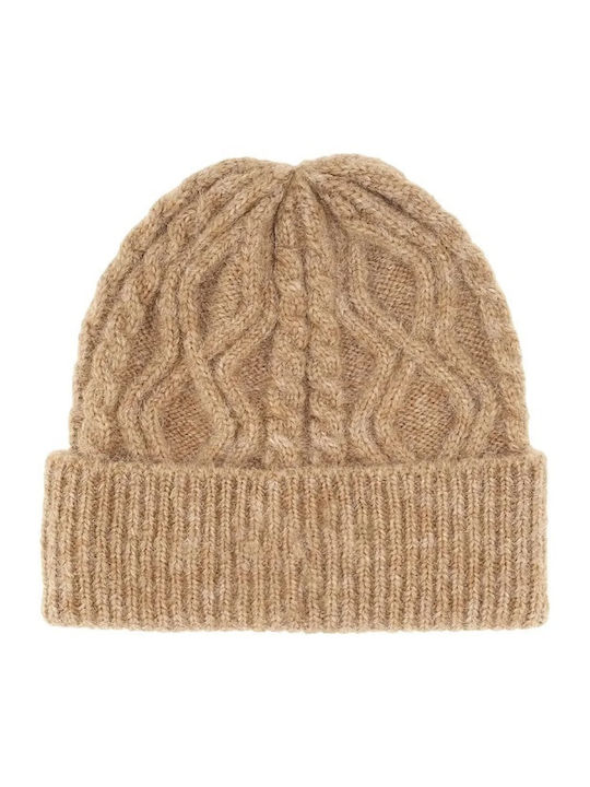 Beanie Frauen Beanie Gestrickt in Braun Farbe