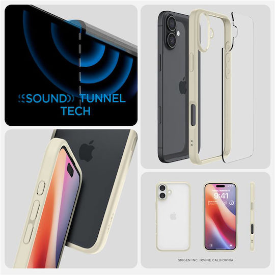 Spigen Ultra Hybrid Back Cover Silicone / Plastic Beige (iPhone 16 Plus)