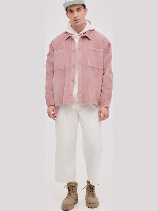Long Sleeve Corduroy Overshirt in Wide Line Sapio Mílo