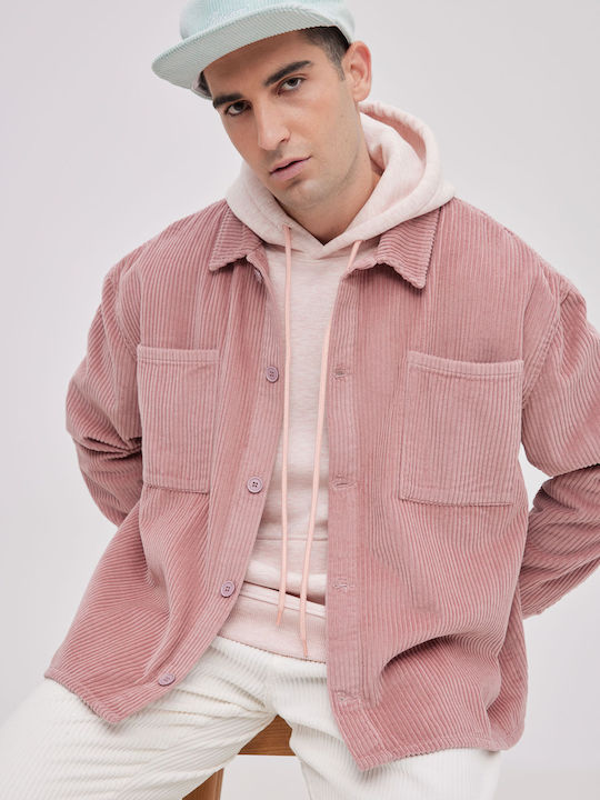 Long Sleeve Corduroy Overshirt in Wide Line Sapio Mílo