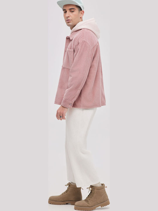 Long Sleeve Corduroy Overshirt in Wide Line Sapio Mílo