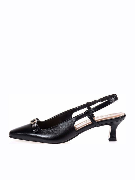 Pumps mit Riemchen Schwarz