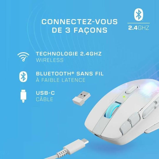 Turtle Beach Kone XP Air Wireless RGB Gaming Mouse 19000 DPI White