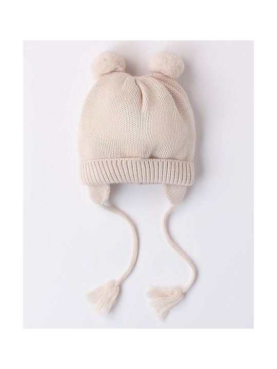 iDO Kids Beanie Knitted Beige