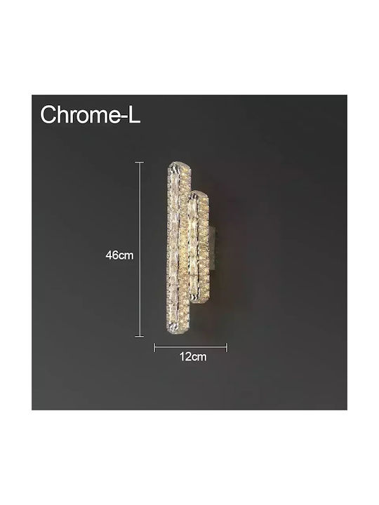 Luxury Modern Wall Lamp with Integrated LED Gold Width 46cm