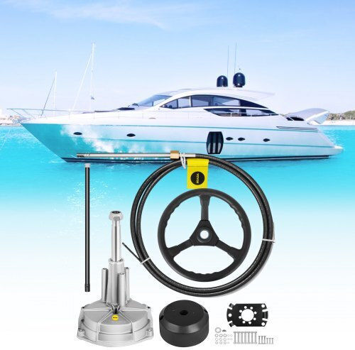 Vevor 16' Boat Steering System 13" Wheel Xwyyfxb16ycdfxp01v0