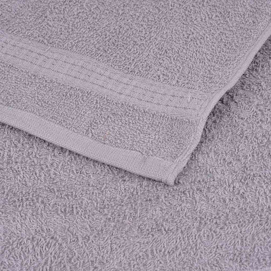 vidaXL Сет от 10 Кърпи за Басейн в Хотел 200x80 см. Сив Тегло 360gsm