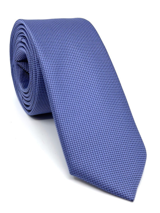 Blue Raf Tie 6.5 Cm Set with Handkerchief