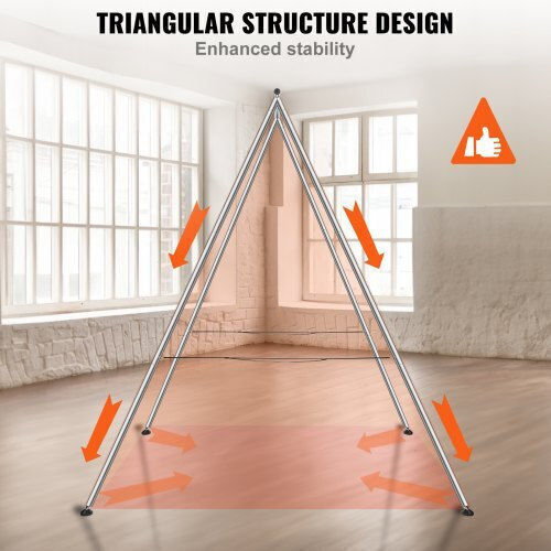 Vevor Aerial Yoga Frame 2.95m 250kg Chrome-Plated Steel Indoor Outdoor Kj293m000000q9l4jv0
