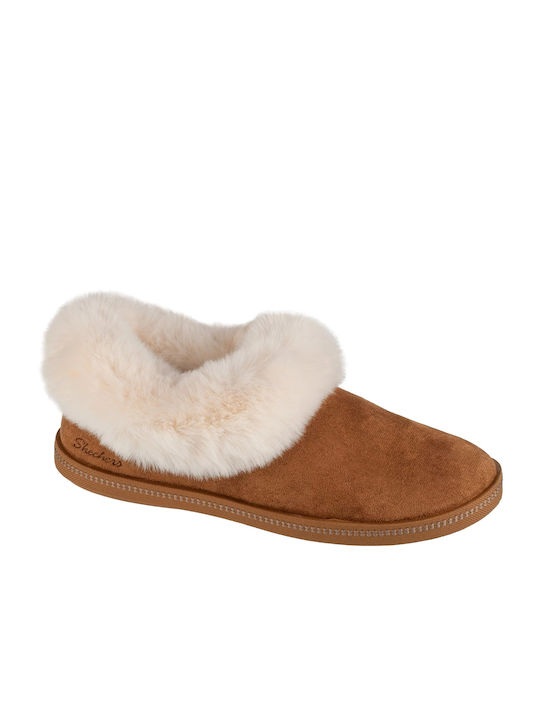 Skechers Cozy Campfire Winter Women's Slippers in Brown color