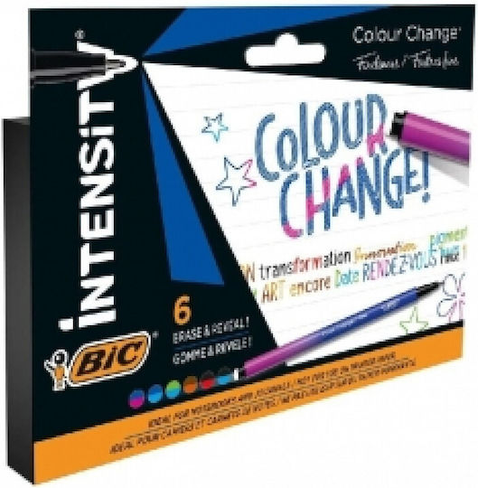 Writing Markers Color Change Eraser 6pcs Bic 3086123681392