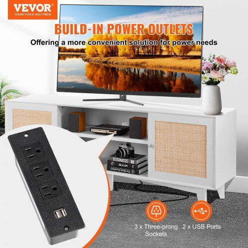 TV Stand White 167.7x39.7x63.6cm