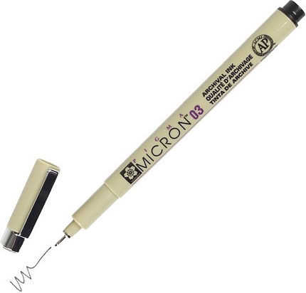 Sakura Pigma Micron Zeichenmarker 0.35mm Schwarz
