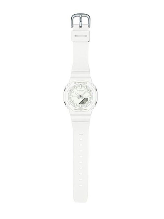 Casio G-shock Women's Watch Chronograph with White Rubber Strap