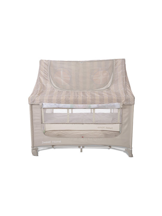 Lorelli Loc de joacă 2 Nivele cu Saltea Bej 70x127cm