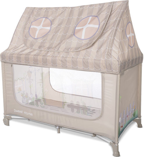 Lorelli Laufstall 2 Ebenen mit Matratze Beige 70x127cm