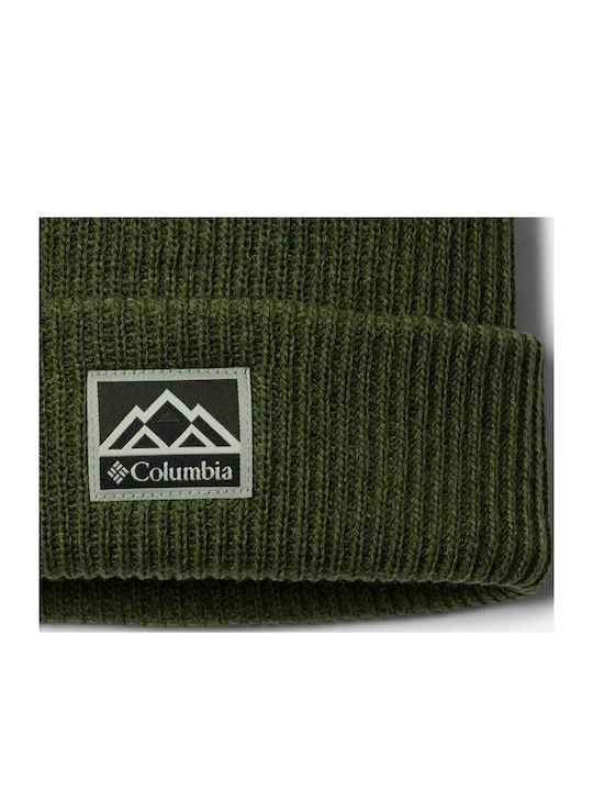 Whirlibird Cuffed Beanie Unisex Σκούφος Πλεκτός σε Πράσινο χρώμα