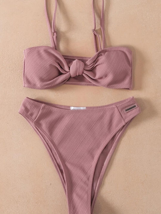Gigi Sport Bikini Set High Waist Lilac