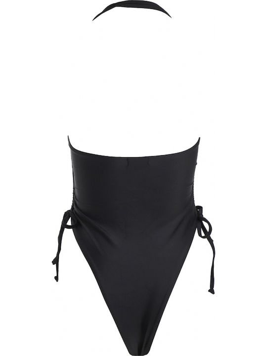 Costum de baie întreg cu decupaje și push-up Black