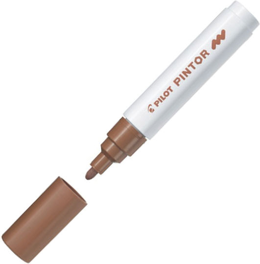 Pilot Ανεξίτηλος Μαρκαδόρος Καφέ 4.5mm
