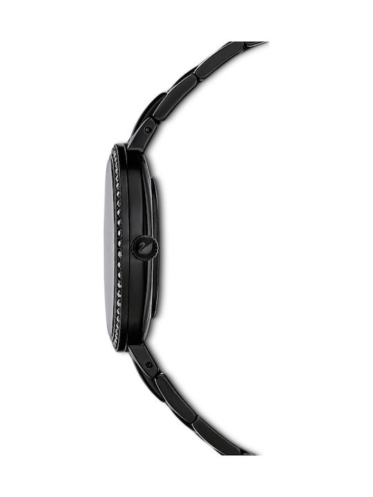 Swarovski Cosmopolitan Women's Watch with Black Metal Bracelet