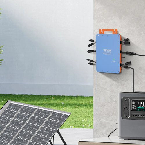 Vevor Ηλιακός Μικρομετατροπέας Δικτύου 1200w Αδιάβροχος Ip67 App Wifi Ip67wxbwnbq1t6bl4v2