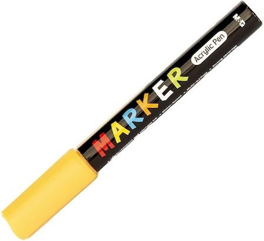 M&G Acrylic Marker 2mm Yellow