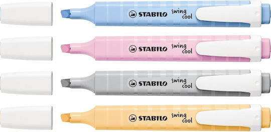 Stabilo Swing Cool Pastel Μαρκαδόρος Υπογράμμισης Pastel 4 colors