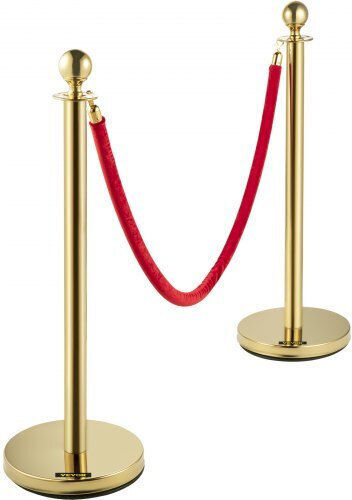 Velvet Ropes & Gold Posts Vevor 1.5m 4pcs Tdzqthrsglzj4238fv0